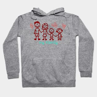 My Family Shirt Design - Unique Heart Gift Hoodie